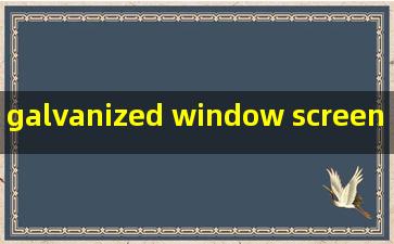 galvanized window screen service
